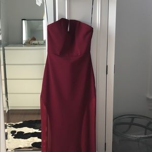 Lulu’s Maroon Maxi Dress